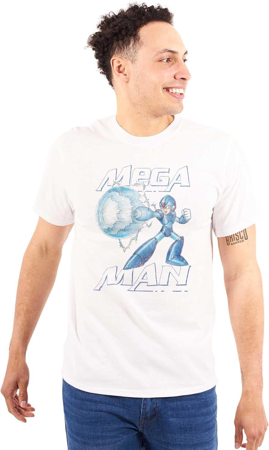 imageMega Man Classic 90s Anime Character Graphic T Shirt Men or WomenWhite