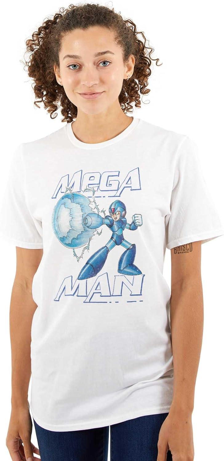 imageMega Man Classic 90s Anime Character Graphic T Shirt Men or WomenWhite