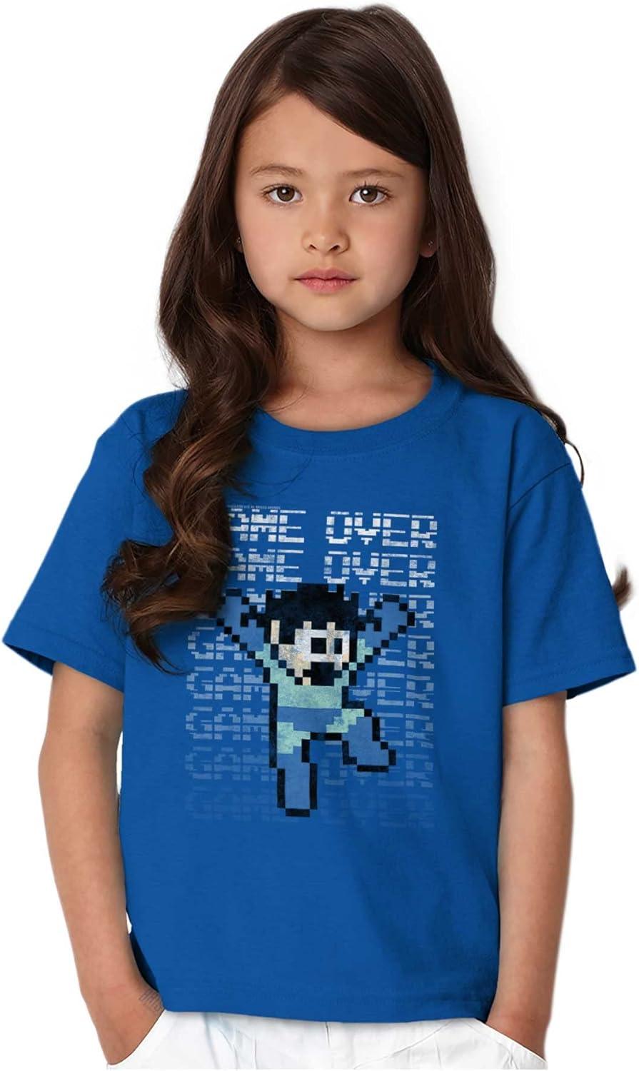 imageMega Man Retro 90s 8bit Video Game Crewneck T Shirts Boy GirlRoyal