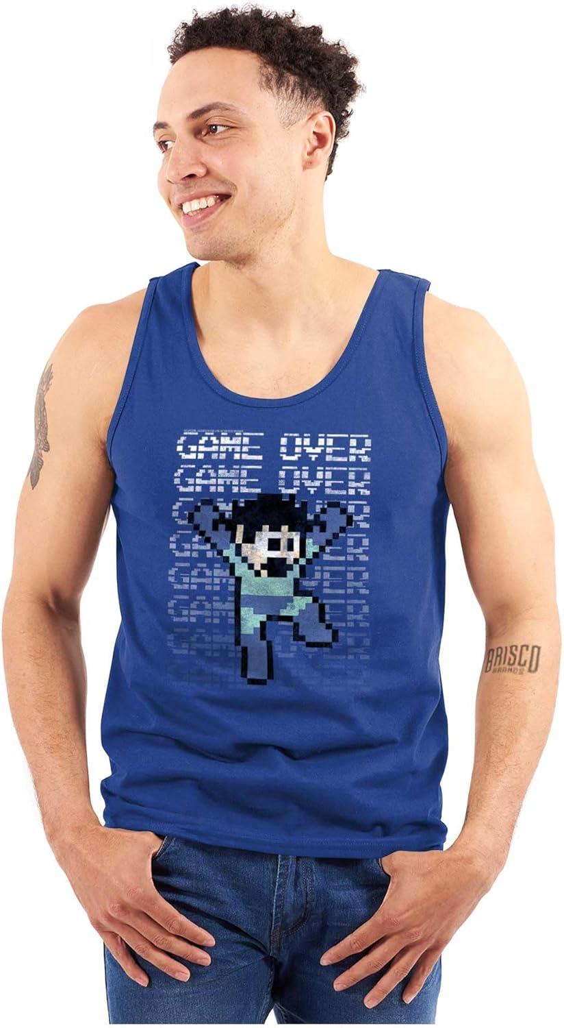 imageMega Man Retro 90s 8bit Video Game Tank Top T Shirts Men WomenRoyal