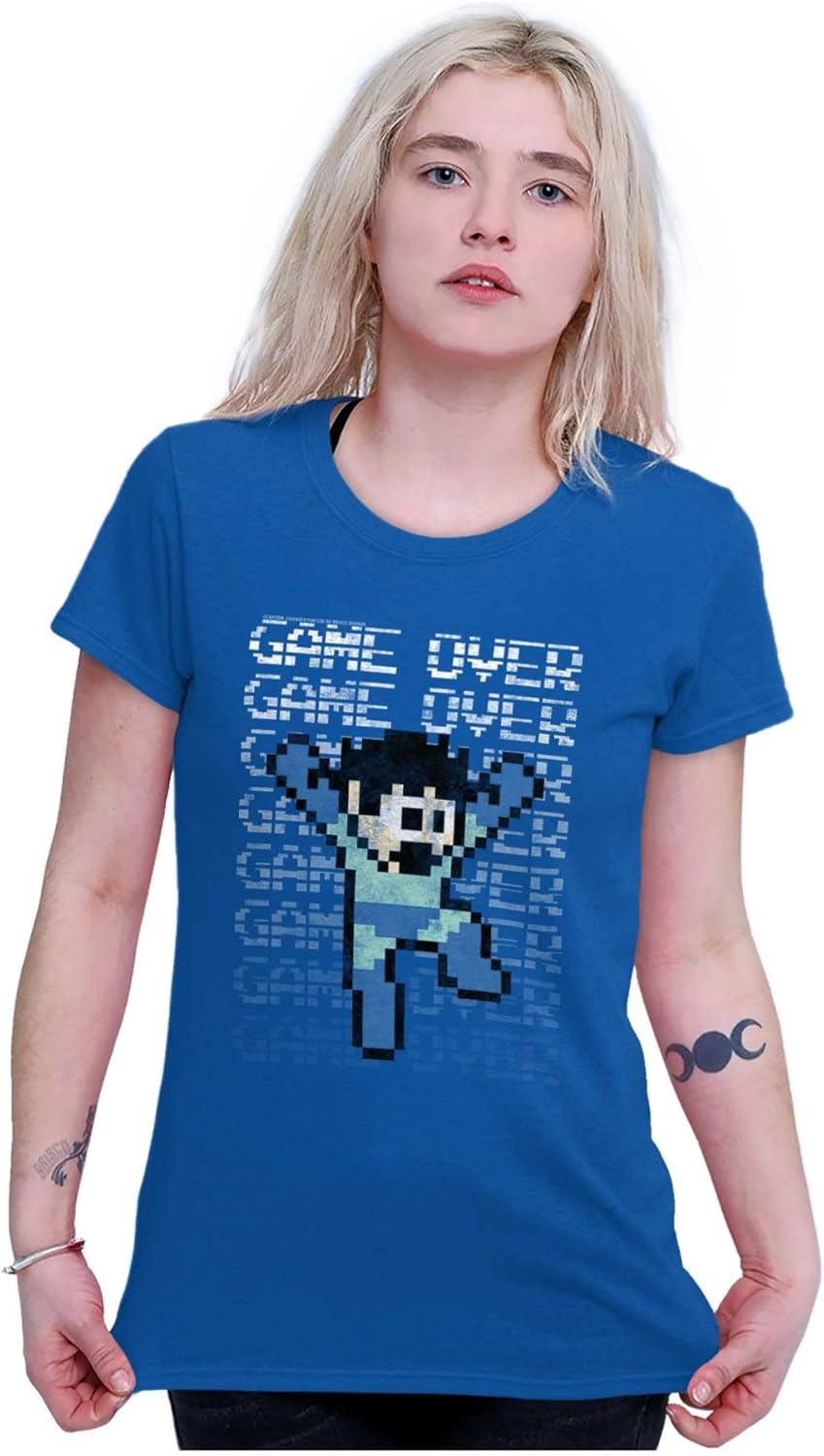 imageMega Man Retro 90s 8bit Video Game Womens Slim Fit Graphic TeeRoyal