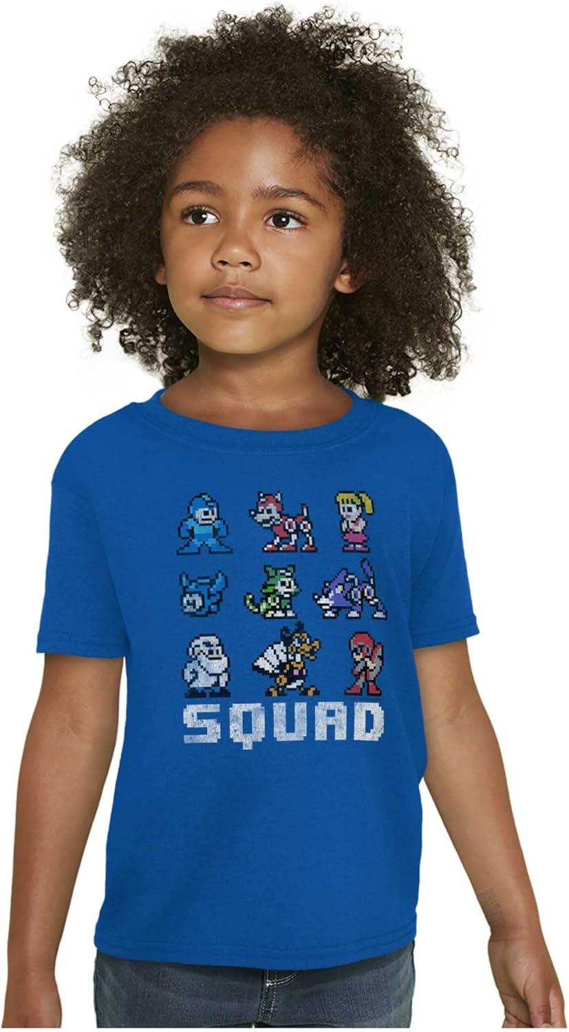 imageMega Man Squad Goals Game Characters Crewneck T Shirts Boy GirlRoyal