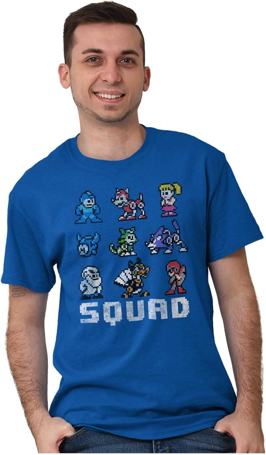 imageMega Man Squad Goals Game Characters Graphic T Shirt Men or WomenRoyal