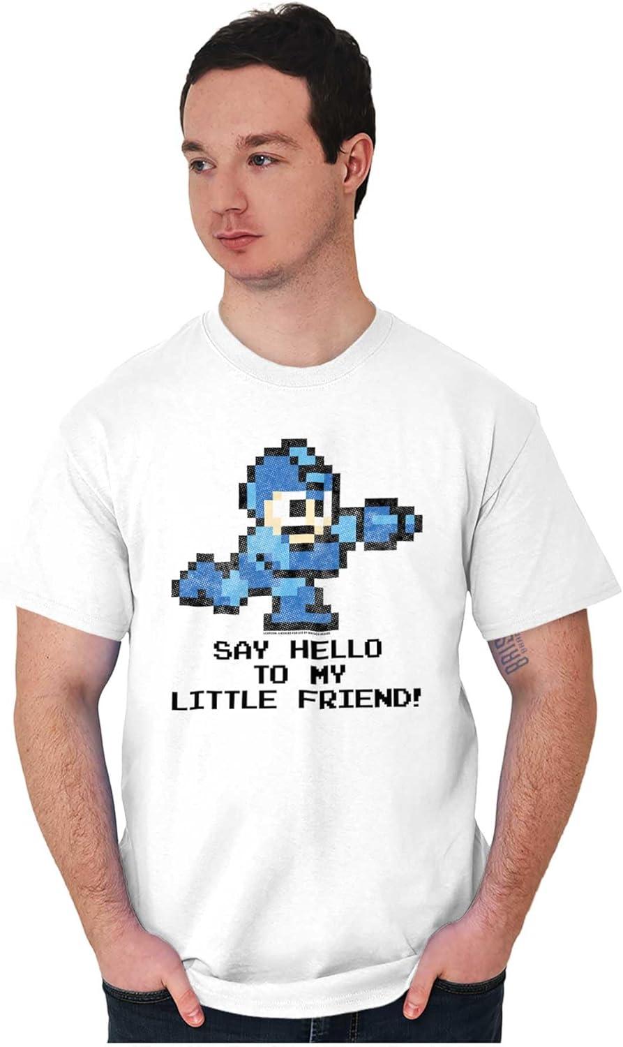 imageMega Man Video Game 8bit Gaming Nerd Graphic T Shirt Men or WomenWhite