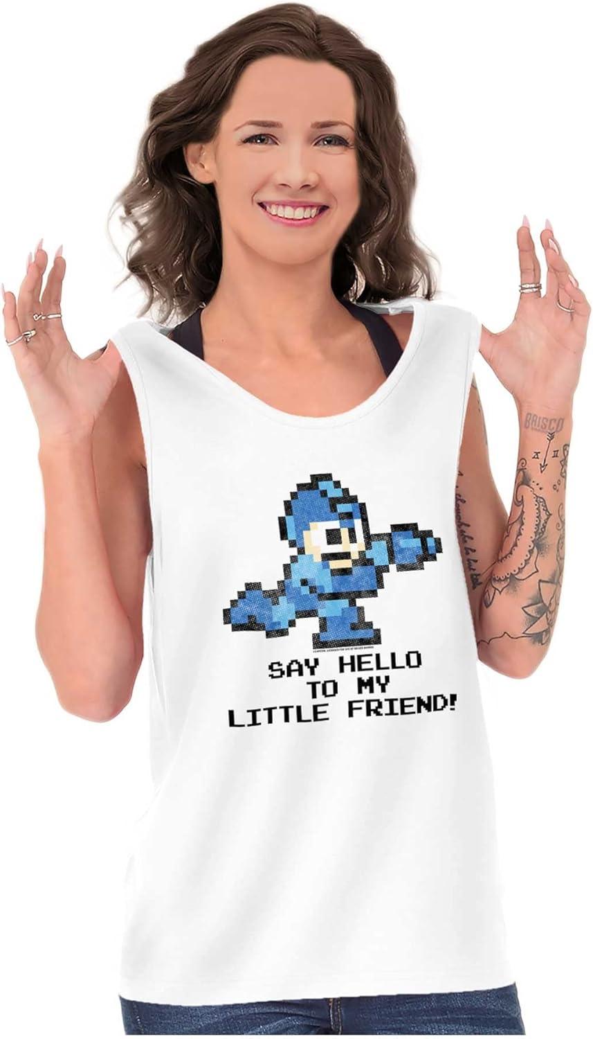 imageMega Man Video Game 8bit Gaming Nerd Tank Top T Shirts Men WomenWhite