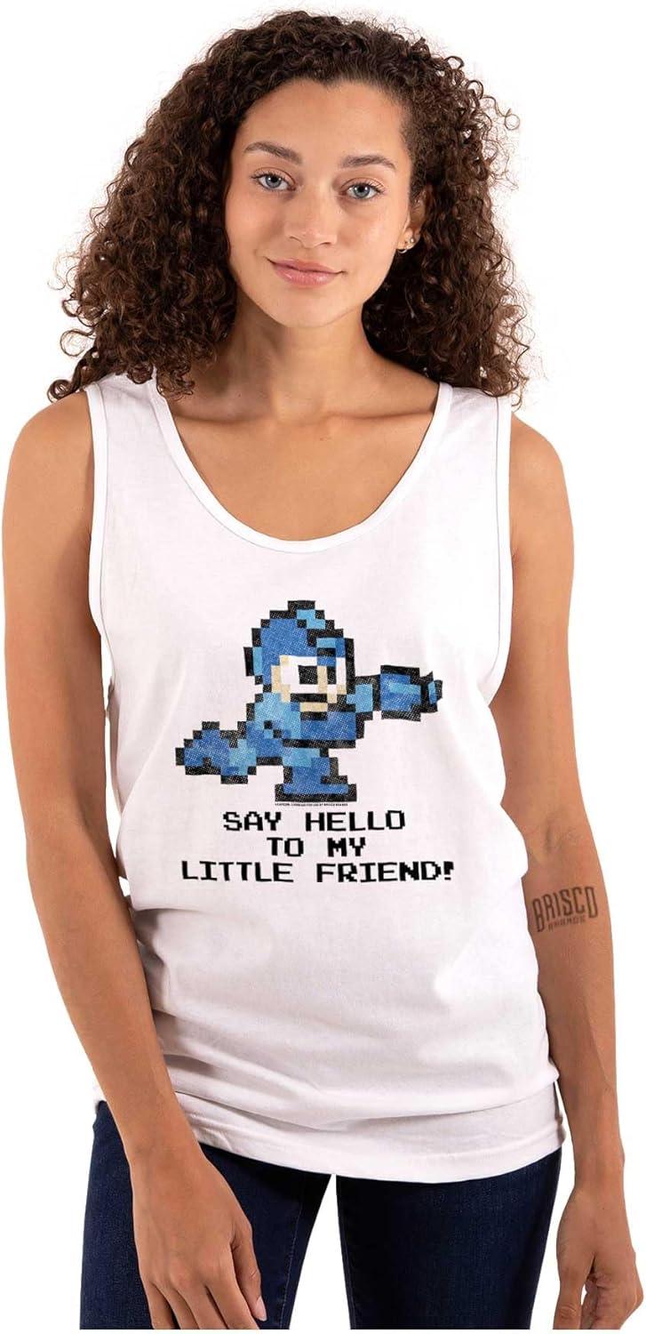 imageMega Man Video Game 8bit Gaming Nerd Tank Top T Shirts Men WomenWhite
