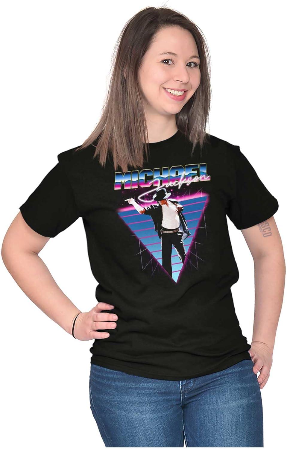 imageMichael Jackson 80s Iconic Pop Pose Graphic T Shirt Men or WomenBlack