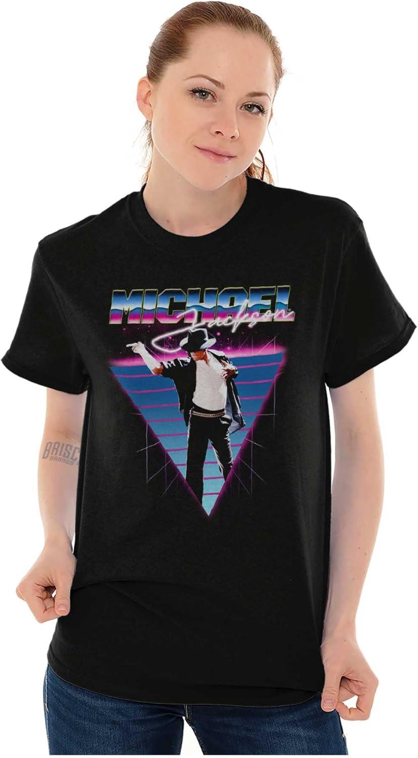 imageMichael Jackson 80s Iconic Pop Pose Graphic T Shirt Men or WomenBlack
