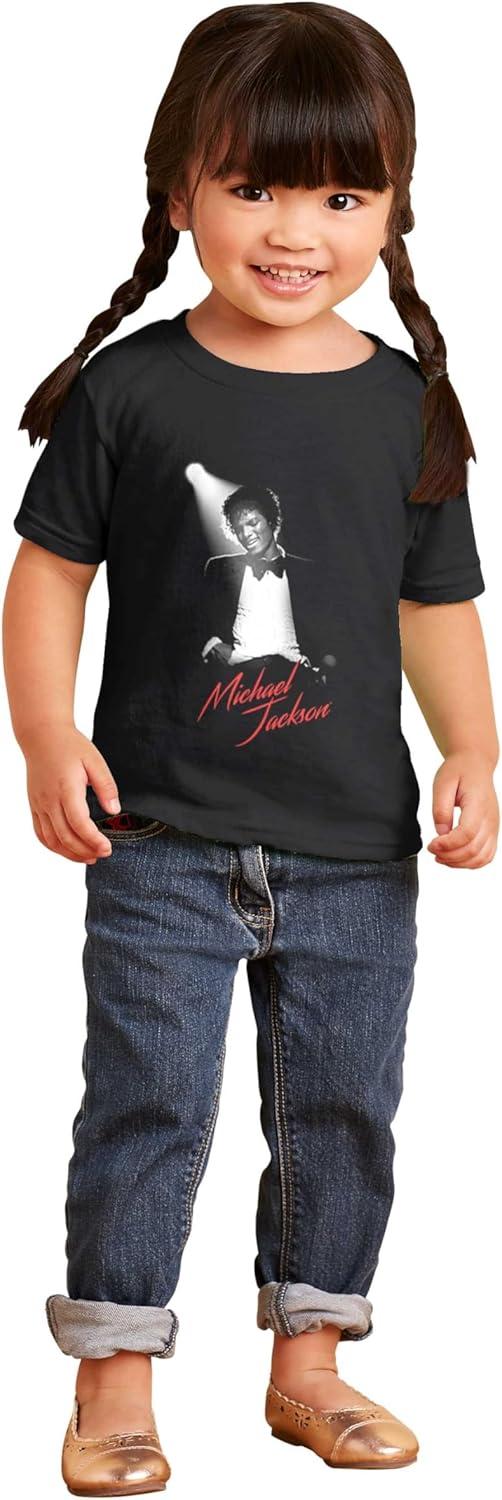 imageMichael Jackson King of Pop Spotlight Toddler Baby Graphic T ShirtBlack