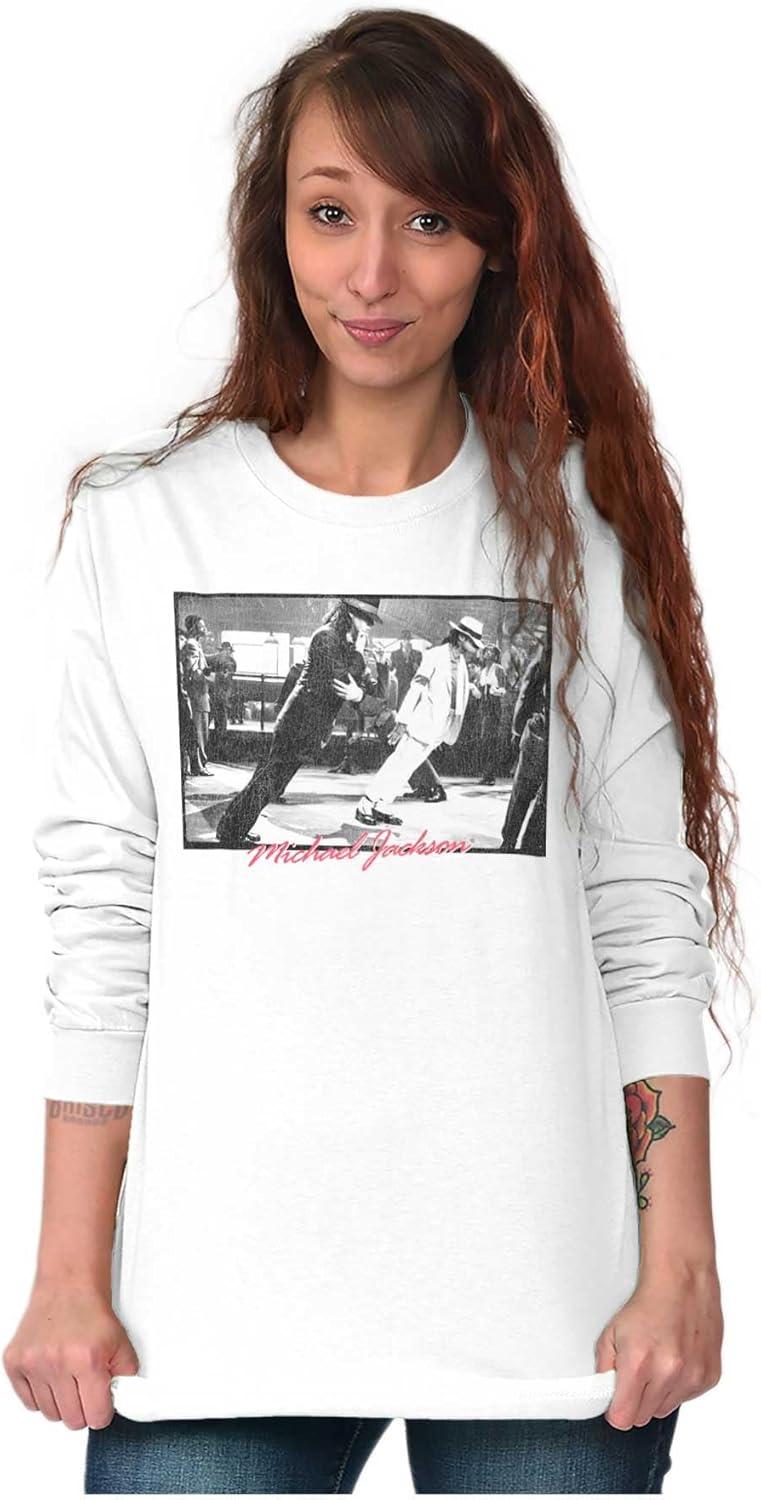 imageMichael Jackson Smooth Criminal Lean Long Sleeve Tshirt Men WomenWhite