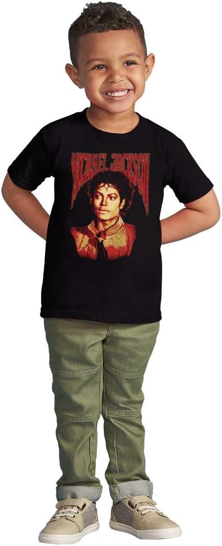 imageMichael Jackson Thriller Pop Portait Toddler Baby Graphic T ShirtBlack