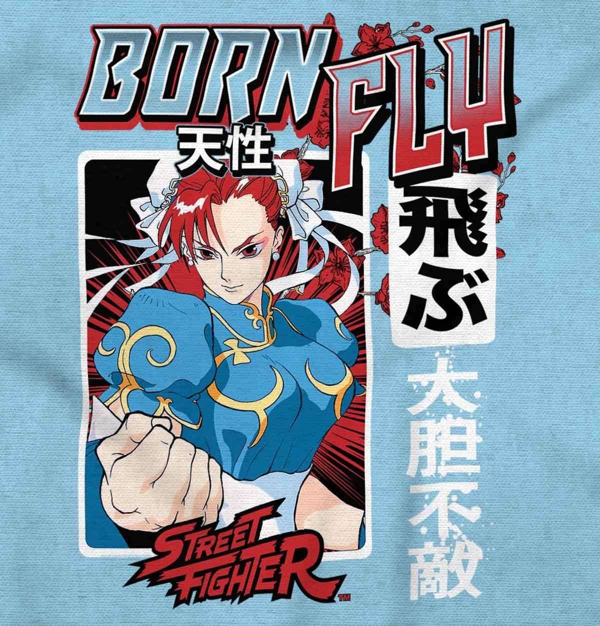 imageStreet Fighter Chun Li Born Fly Graphic T Shirt Men or WomenSky