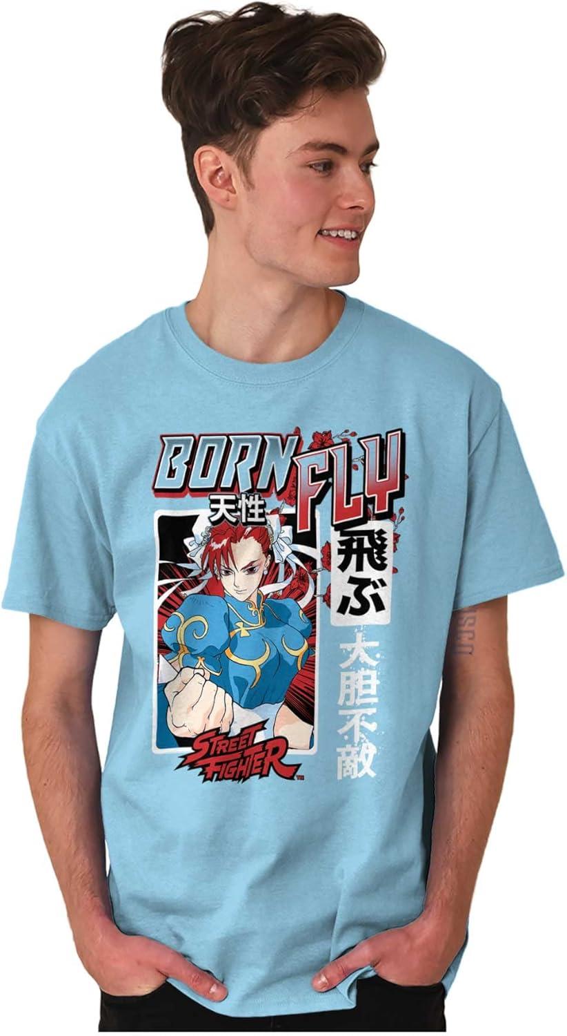 imageStreet Fighter Chun Li Born Fly Graphic T Shirt Men or WomenSky