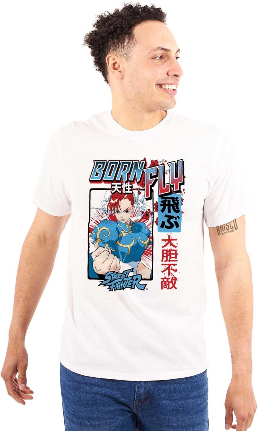 imageStreet Fighter Chun Li Born Fly Graphic T Shirt Men or WomenWhite