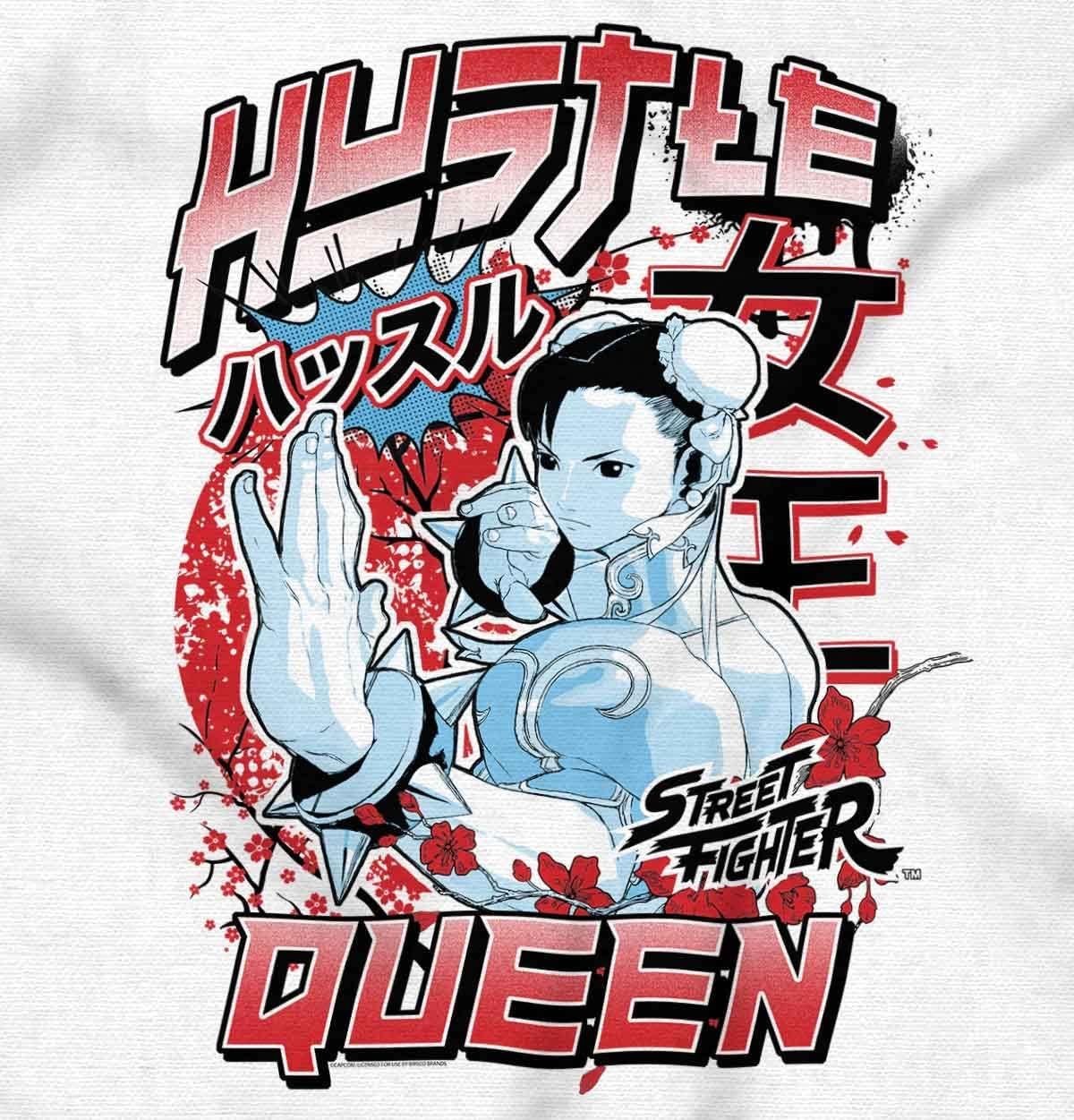 imageStreet Fighter Chun Li Hustle Queen Womens Basic Cropped Tank TopWhite