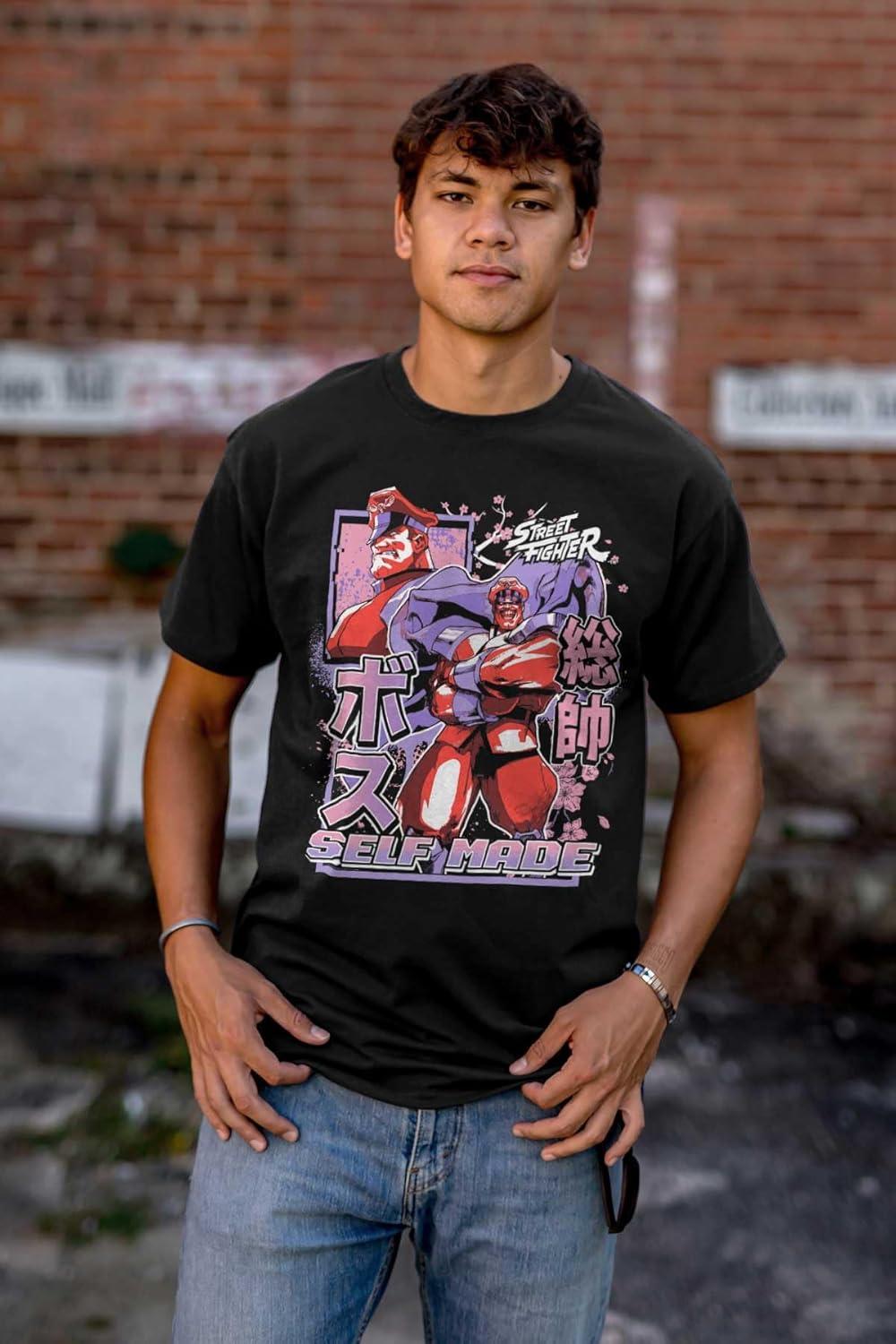 imageStreet Fighter M Bison Self Made Graphic T Shirt Men or WomenBlack