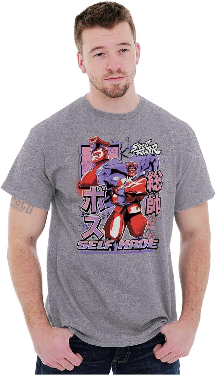 imageStreet Fighter M Bison Self Made Graphic T Shirt Men or WomenSport Grey