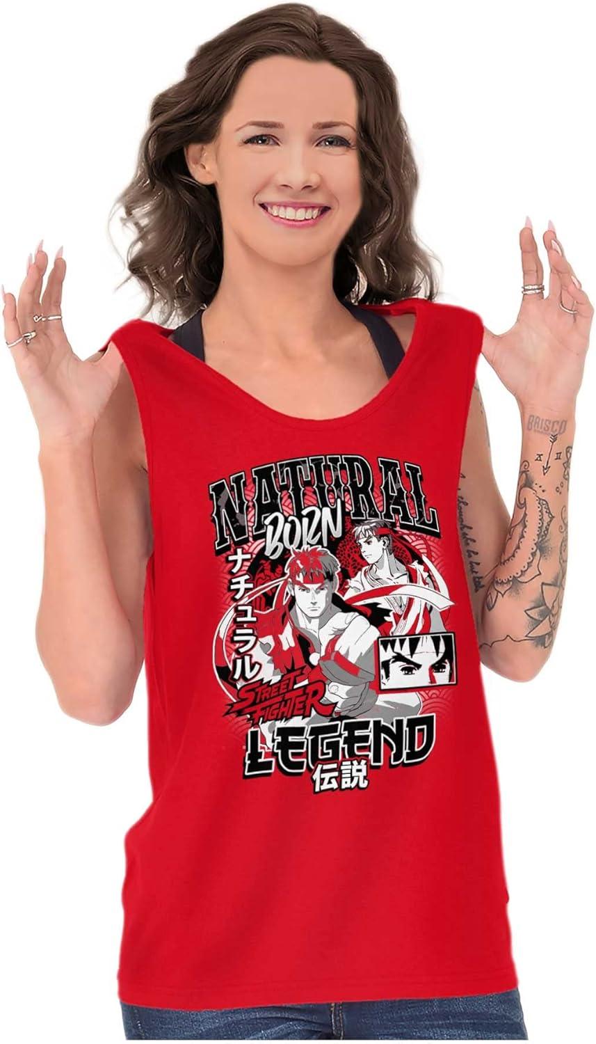 imageStreet Fighter Natural Born Legend Tank Top T Shirts Men WomenRed