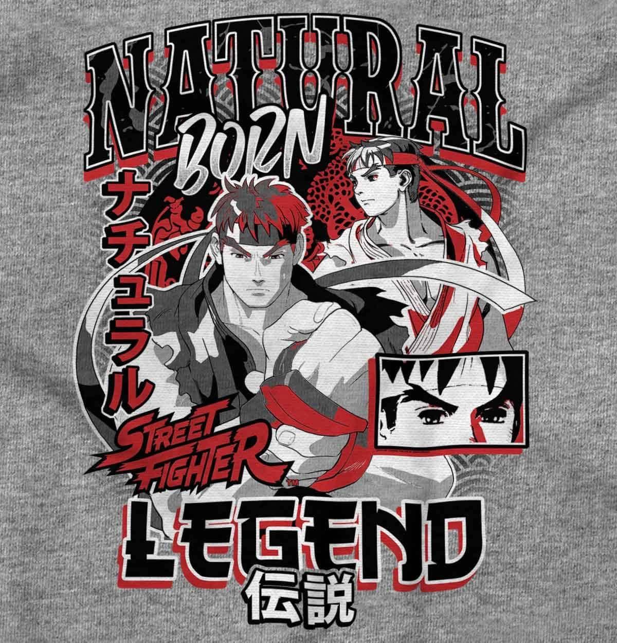 imageStreet Fighter Natural Born Legend Tank Top T Shirts Men WomenSport Grey