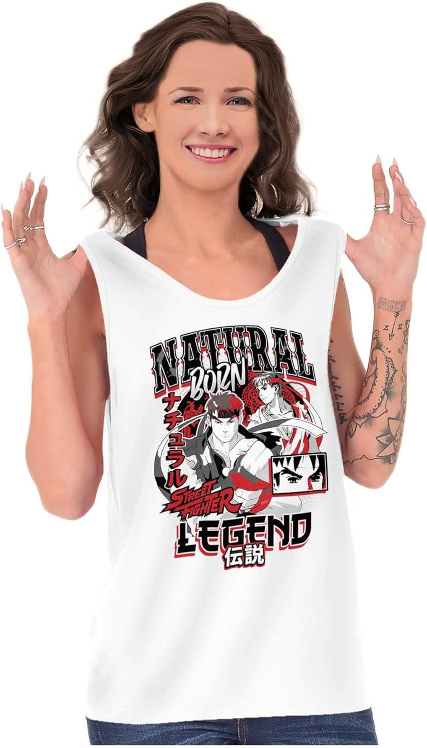 imageStreet Fighter Natural Born Legend Tank Top T Shirts Men WomenWhite