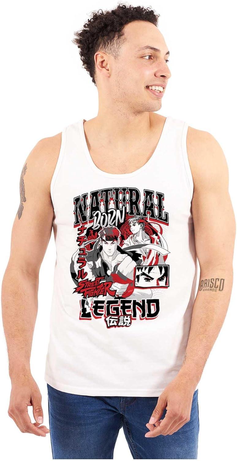 imageStreet Fighter Natural Born Legend Tank Top T Shirts Men WomenWhite
