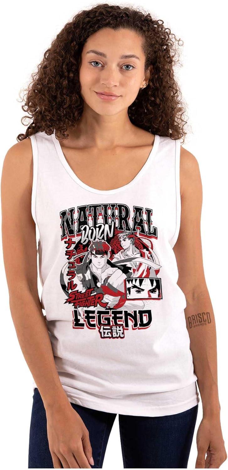 imageStreet Fighter Natural Born Legend Tank Top T Shirts Men WomenWhite