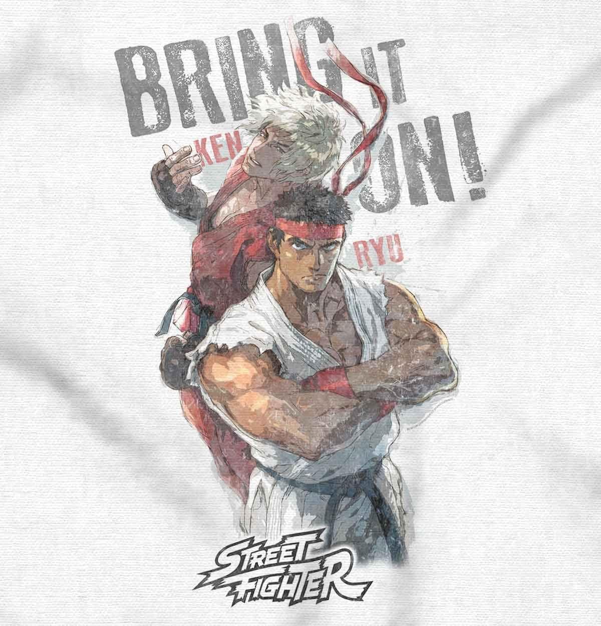 imageStreet Fighter Ryu Ken Bring It On Graphic T Shirt Men or WomenWhite