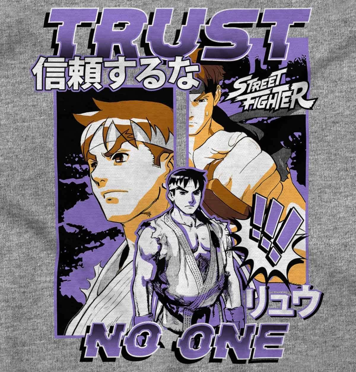 imageStreet Fighter Ryu Trust No One Tank Top T Shirts Men WomenSport Grey