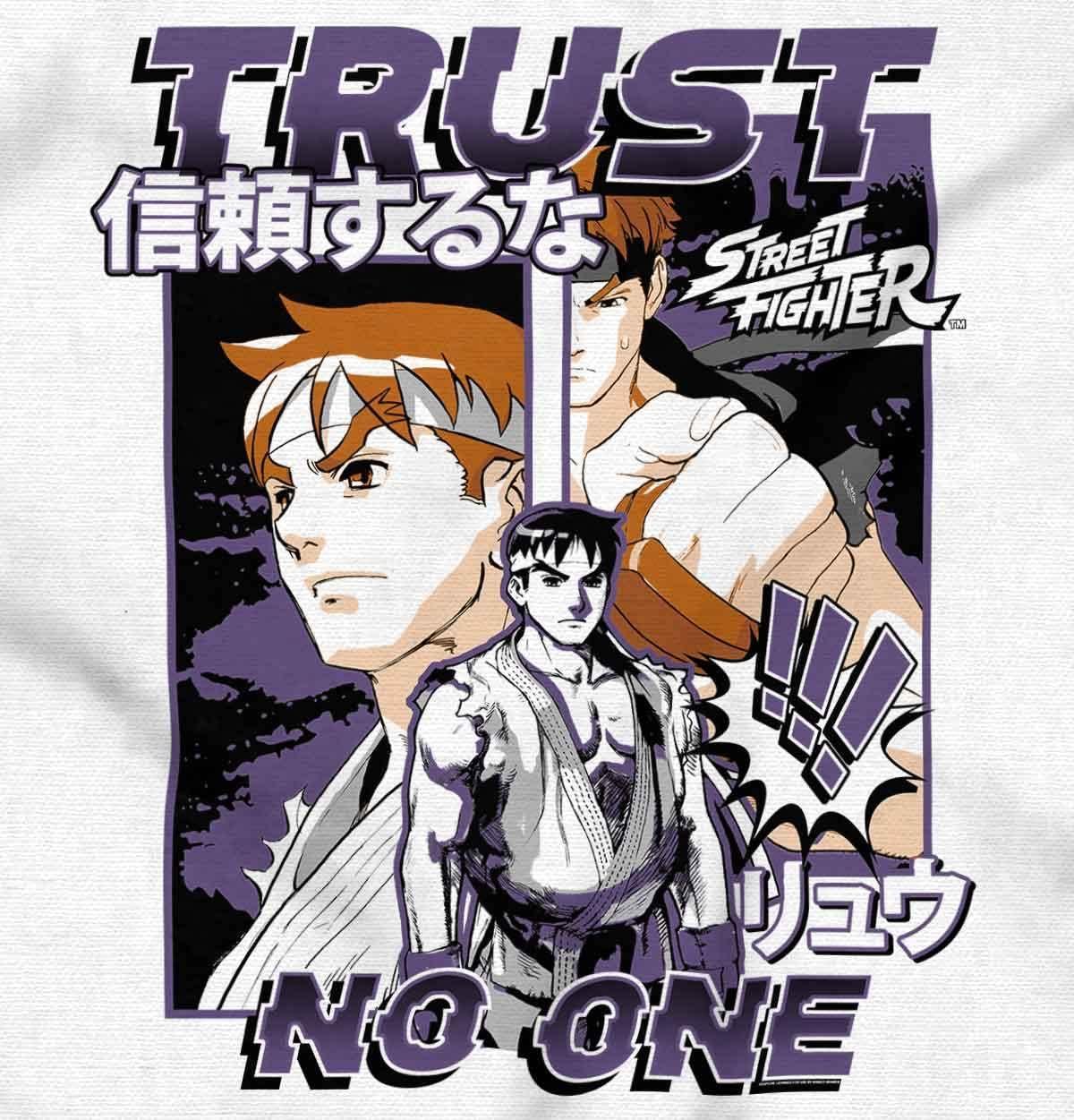 imageStreet Fighter Ryu Trust No One Tank Top T Shirts Men WomenWhite