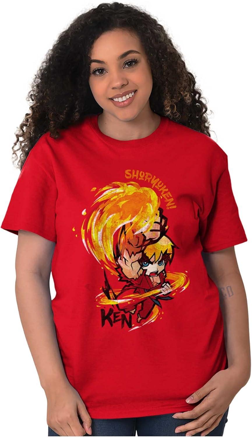 imageStreet Fighter Shoryuken Ken Vintage Graphic T Shirt Men or WomenRed