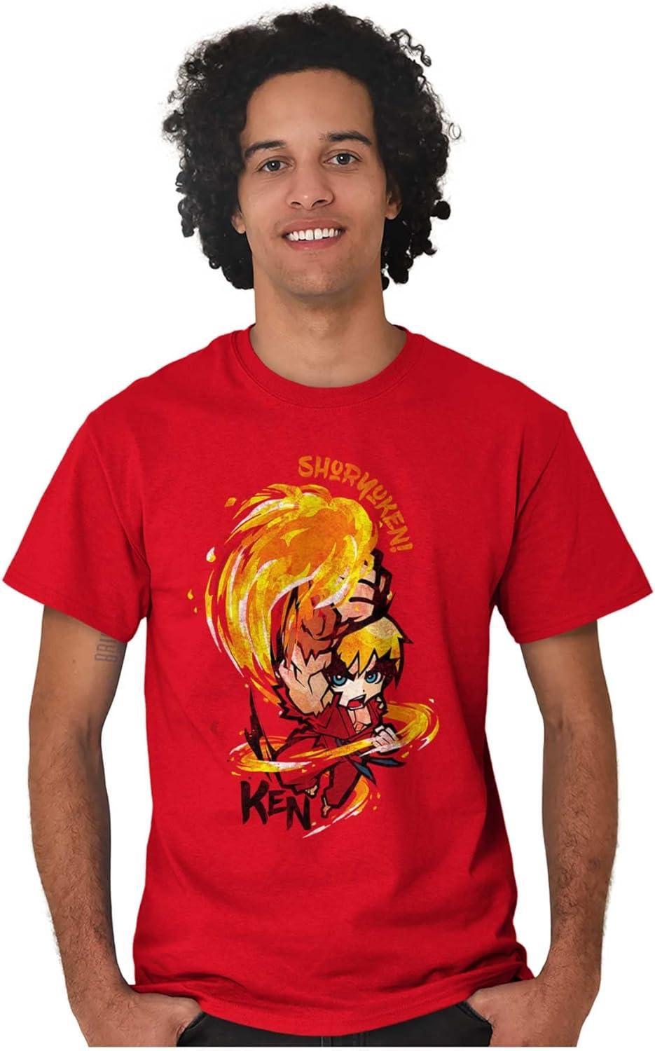 imageStreet Fighter Shoryuken Ken Vintage Graphic T Shirt Men or WomenRed