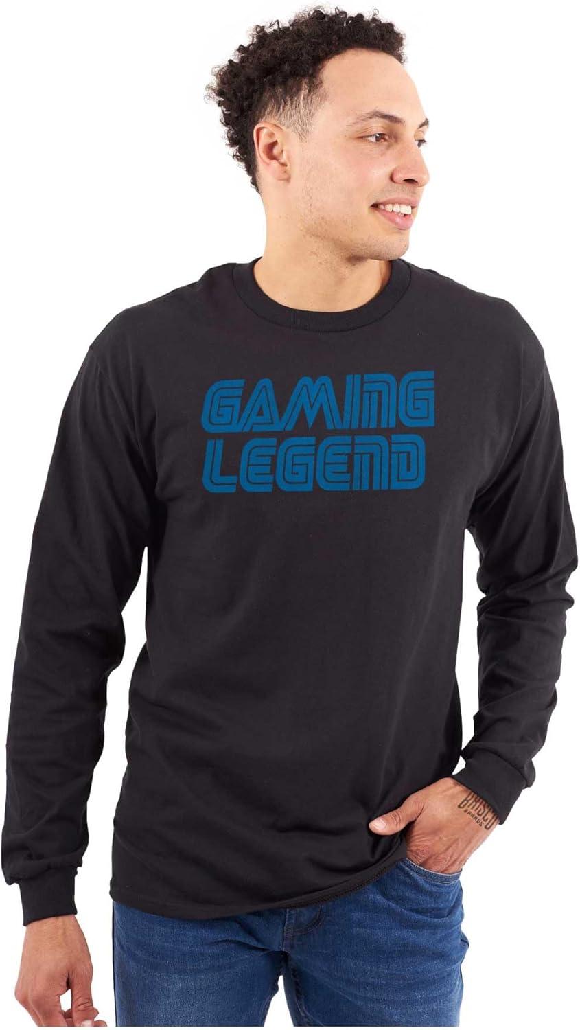 imageVintage Video Gaming Legend Retro Long Sleeve Tshirt Men WomenBlack