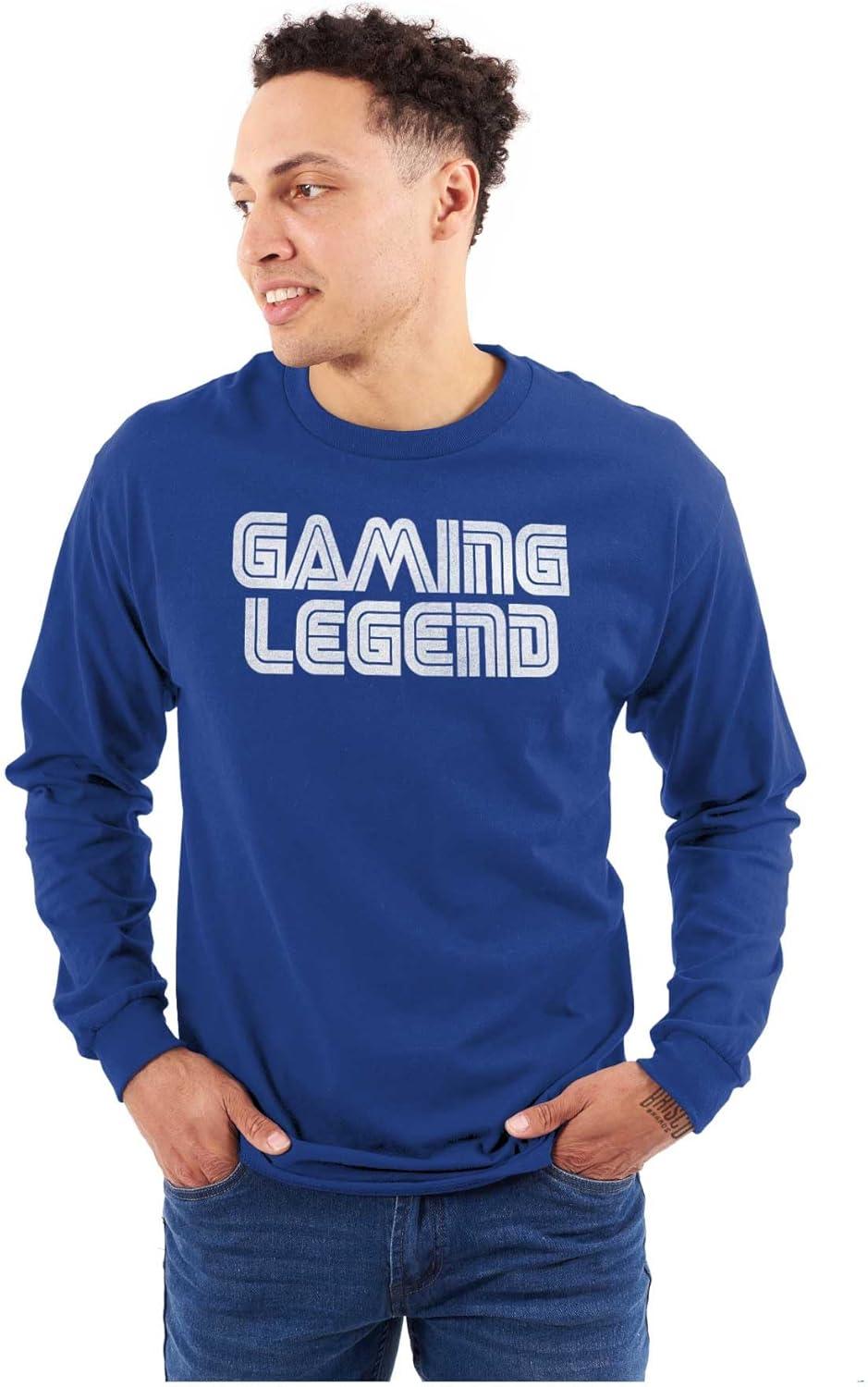 imageVintage Video Gaming Legend Retro Long Sleeve Tshirt Men WomenRoyal