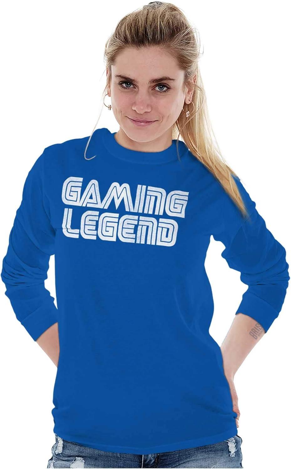 imageVintage Video Gaming Legend Retro Long Sleeve Tshirt Men WomenRoyal