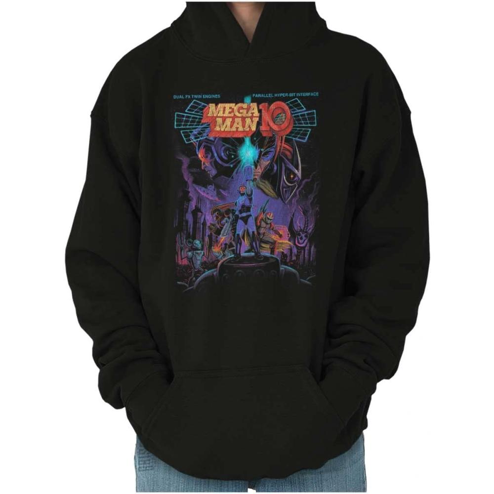 imageBrisco Brands Mega Man 10 Megaman Protoman Comic Youth Hoodie Boy Girl