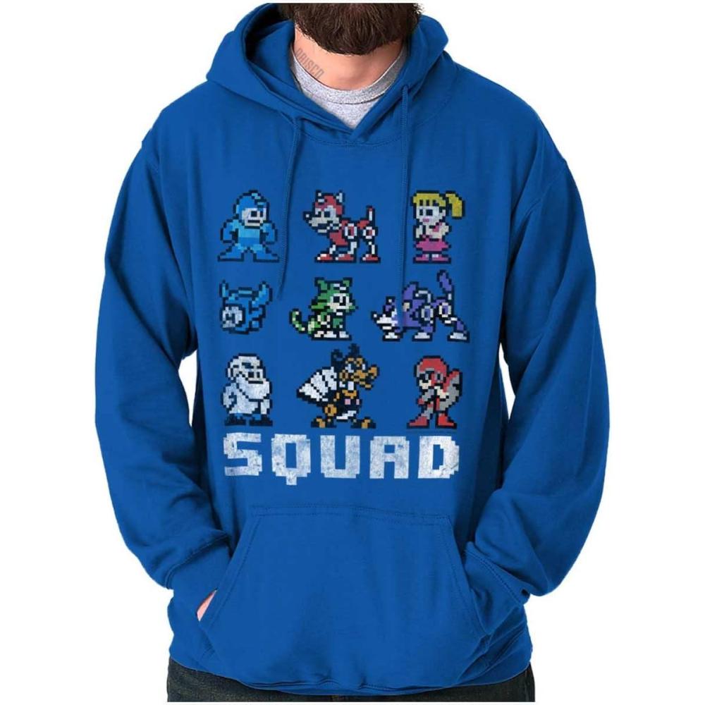 imageBrisco Brands Mega Man Squad Goals Game Characters Hoodie Sweatshirt Women MenRoyal