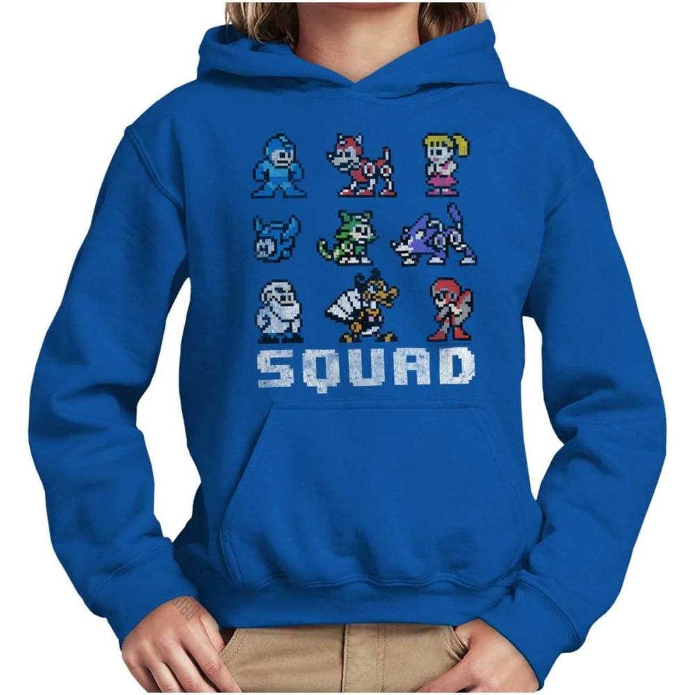 imageBrisco Brands Mega Man Squad Goals Game Characters Youth Hoodie Boy GirlRoyal