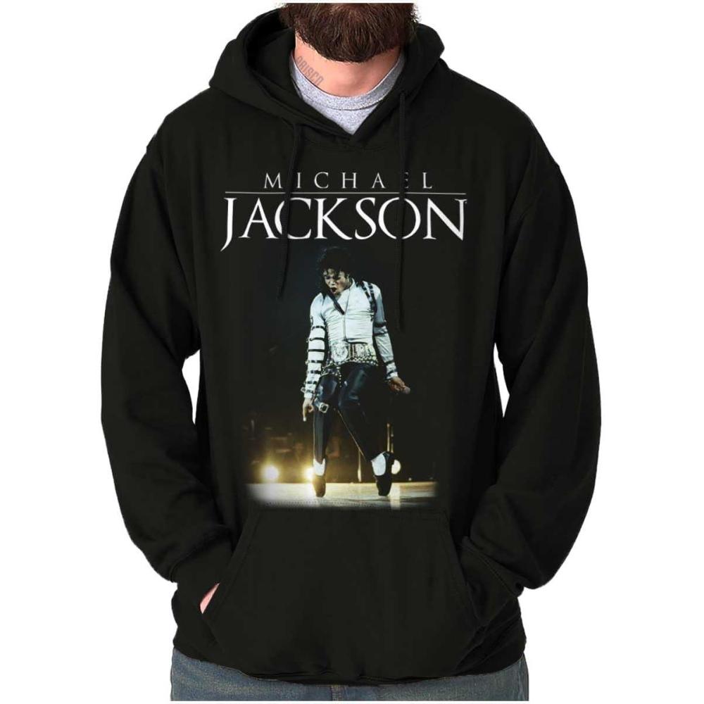 imageBrisco Brands Michael Jackson Bad Tour Toe Stand Hoodie Sweatshirt Women MenBlack