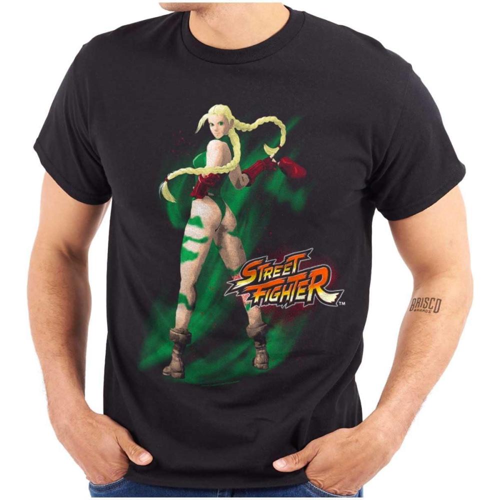 imageBrisco Brands Street Fighter Cammy 90s Video Gamer Graphic T Shirt Men or WomenBlack