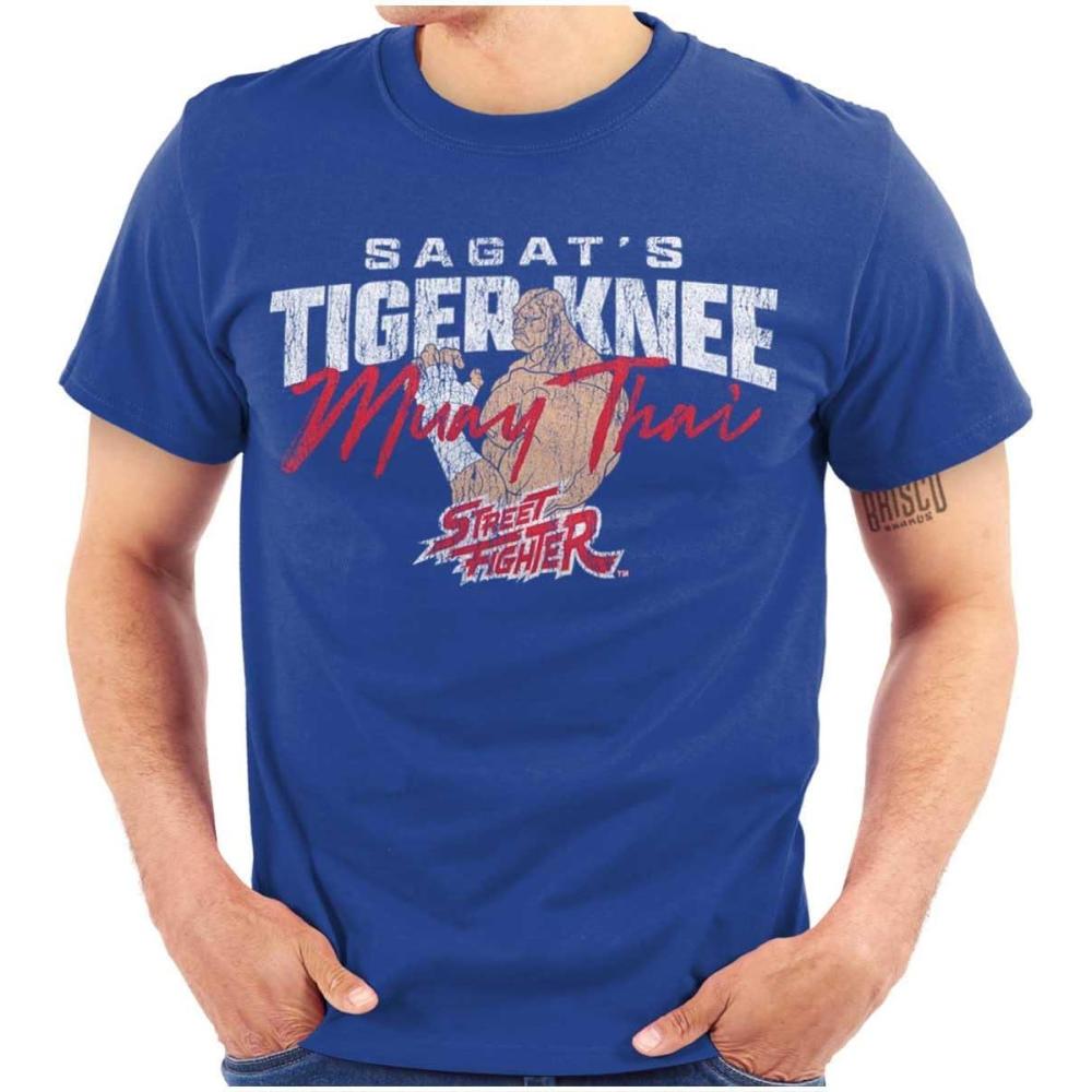 imageBrisco Brands Street Fighter Sagat 90s Video Gamer Graphic T Shirt Men or WomenRoyal