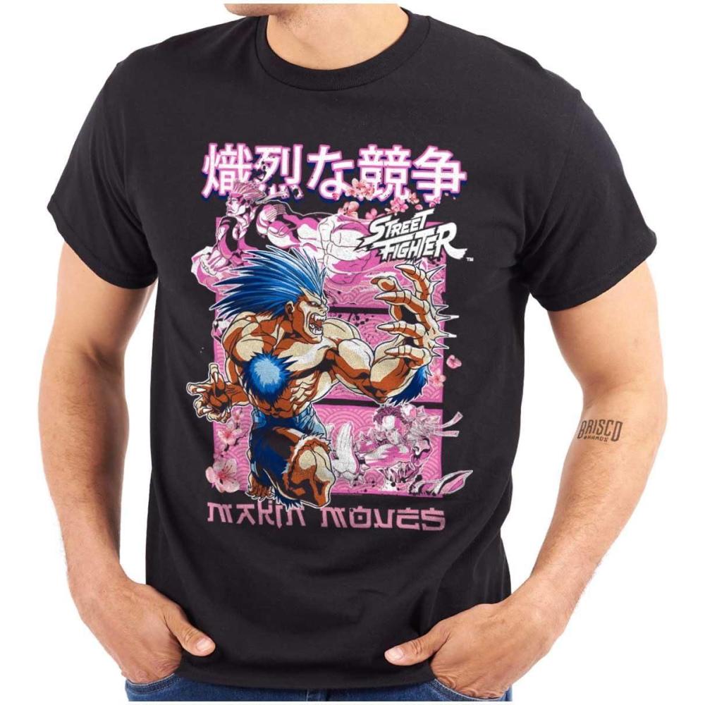 imageKanji Street Fighter Makin Moves Graphic T Shirt Men or WomenBlack
