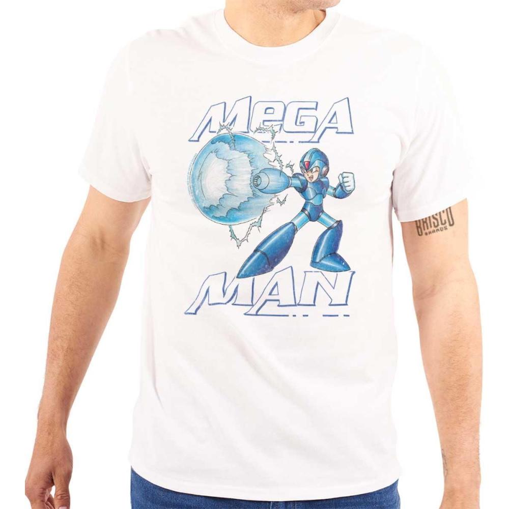 imageMega Man Classic 90s Anime Character Graphic T Shirt Men or WomenWhite