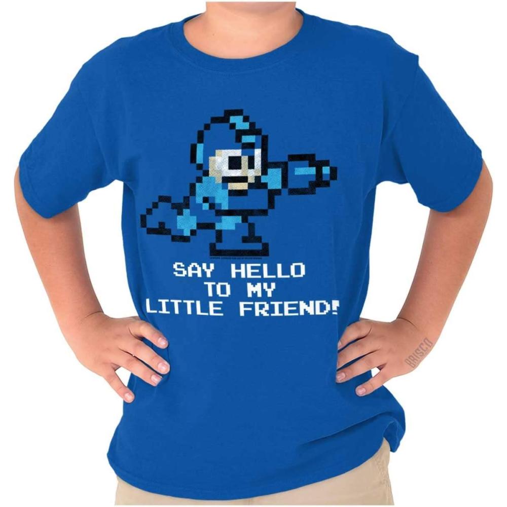 imageMega Man Video Game 8bit Gaming Nerd Crewneck T Shirts Boy GirlRoyal