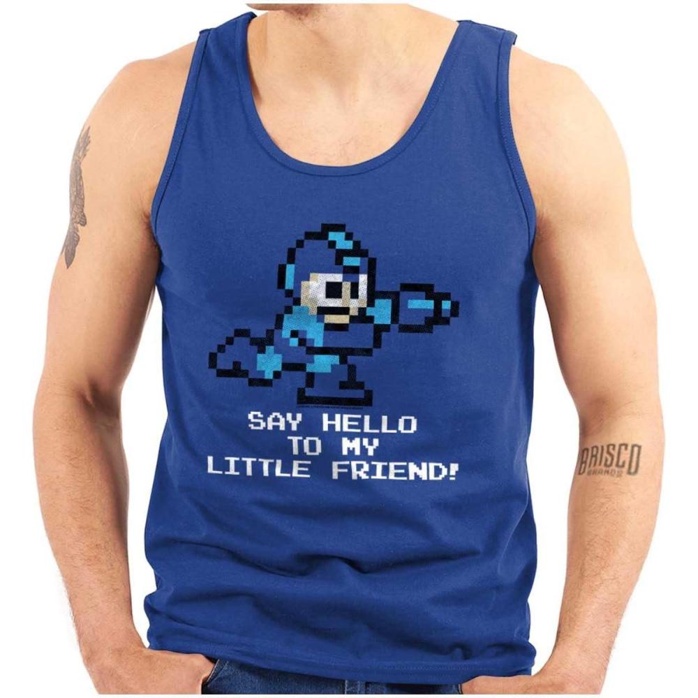 imageMega Man Video Game 8bit Gaming Nerd Tank Top T Shirts Men WomenRoyal