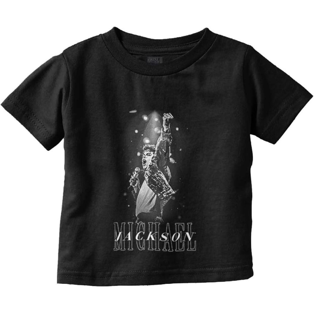 imageMichael Jackson Iconic King of Pop Toddler Baby Graphic T ShirtBlack