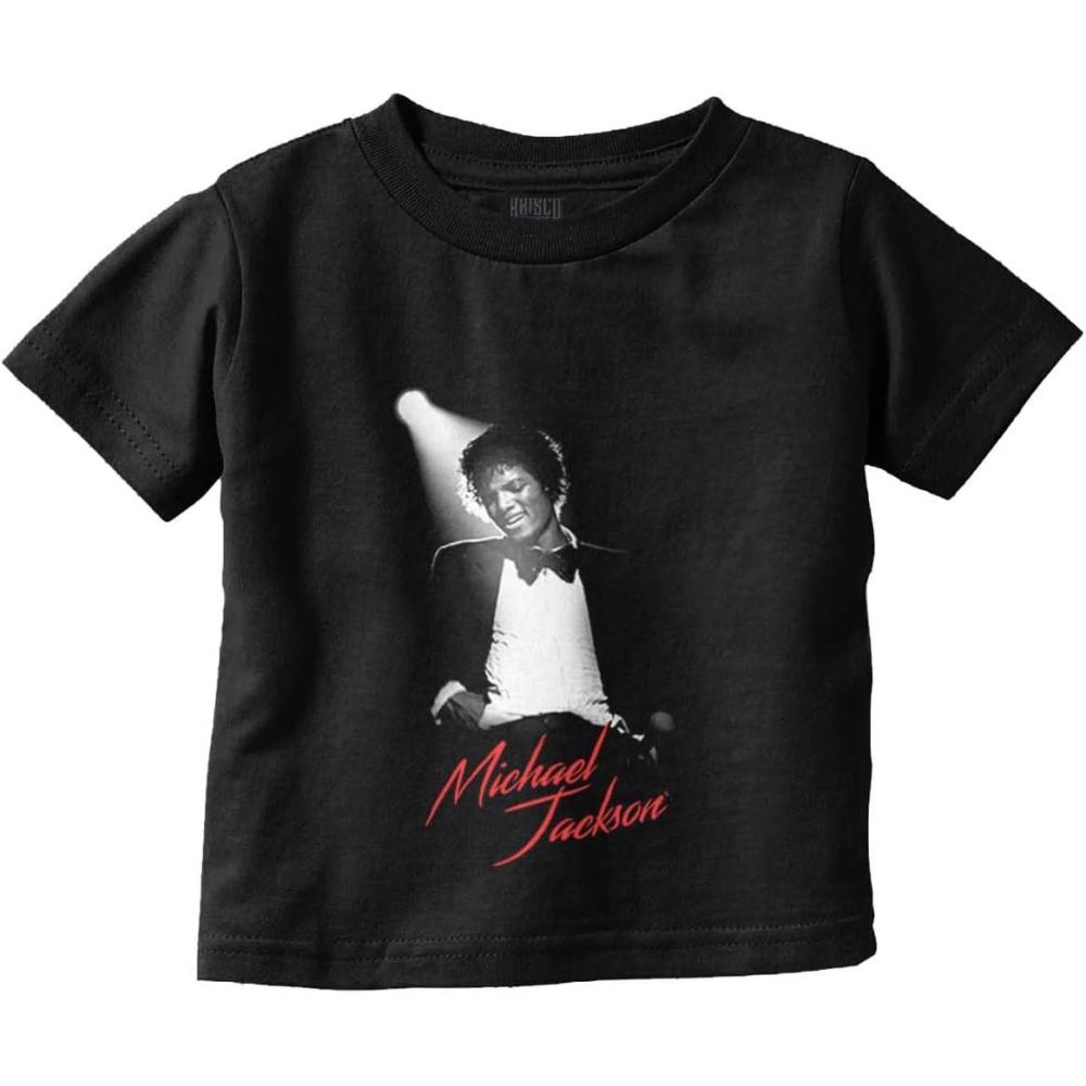 imageMichael Jackson King of Pop Spotlight Toddler Baby Graphic T ShirtBlack