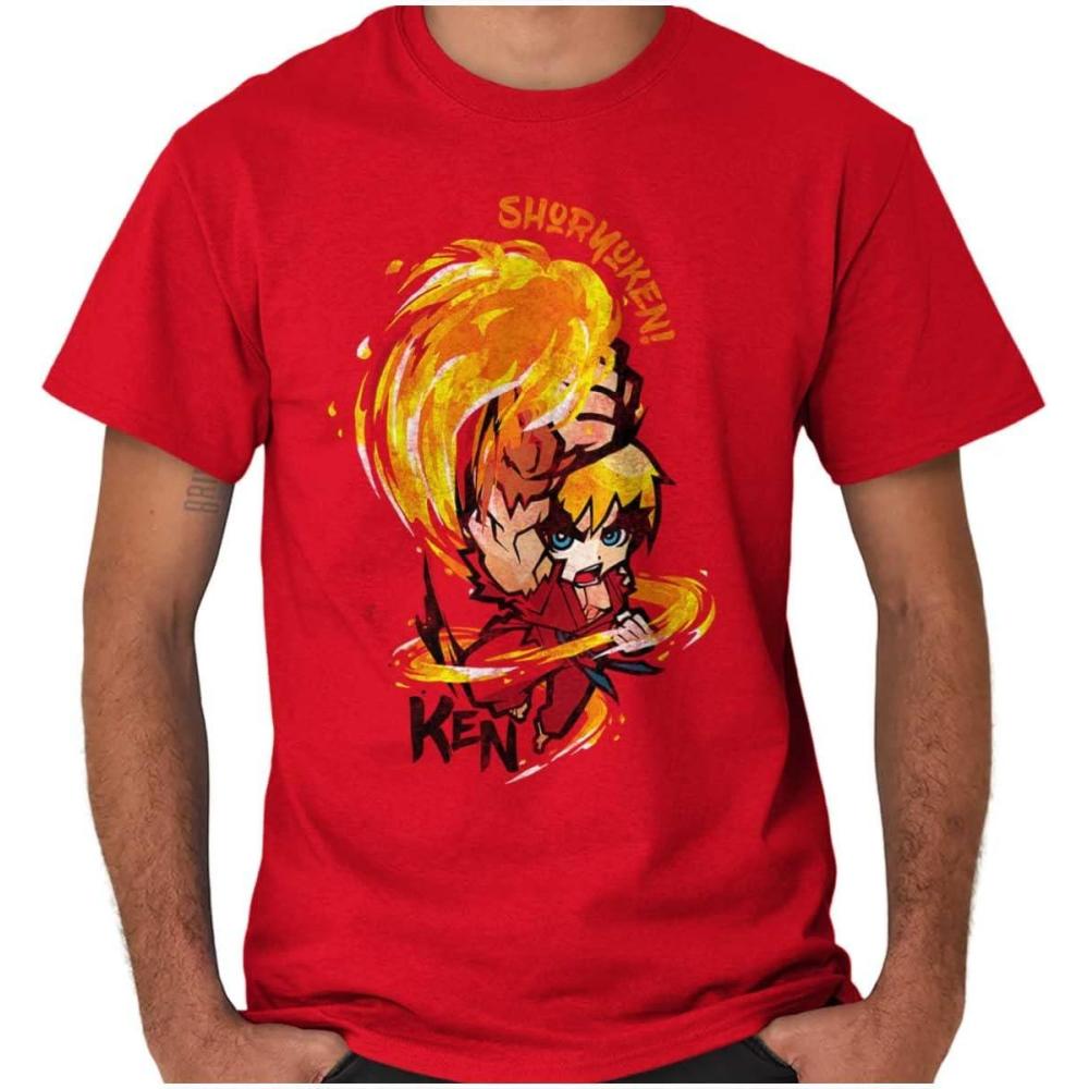 imageStreet Fighter Shoryuken Ken Vintage Graphic T Shirt Men or WomenRed