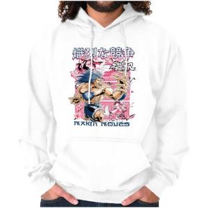 Brisco Brands Kanji Street Fighter Makin Moves Hoodie Sweatshirt Women Men(White)