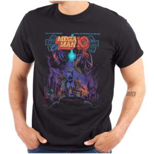 Brisco Brands Mega Man 10 Megaman Protoman Comic Graphic T Shirt Men or Women(Black)