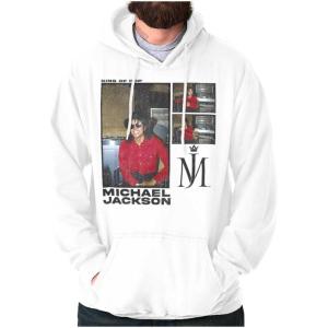 Brisco Brands Michael Jackson Pop Studio Session Hoodie Sweatshirt Women Men(White)